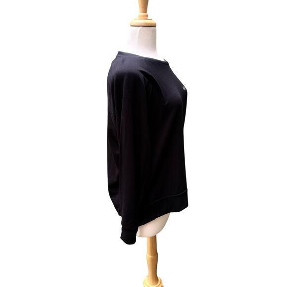 Beyond Yoga Oversized Sweatshirt NWT Sz XS Black Crew Neck Relaxed Pullover - Picture 4 of 11